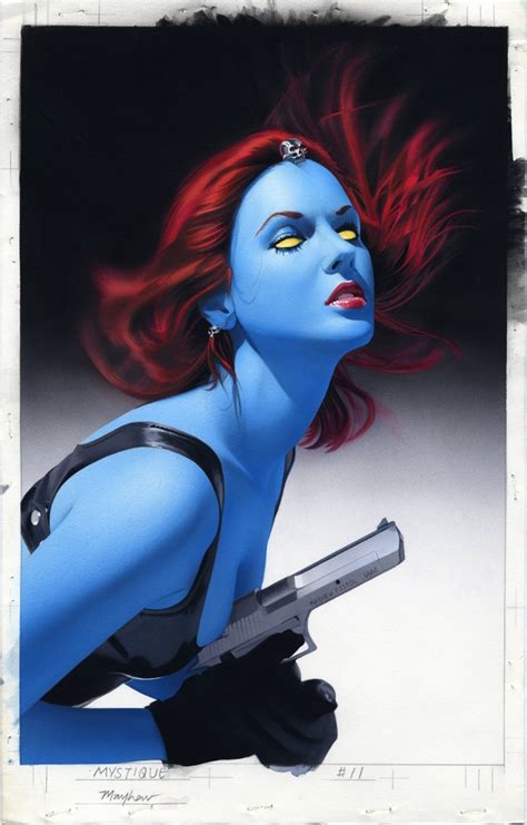 Mystique Cover By Comic Book Artist Mike Mayhew