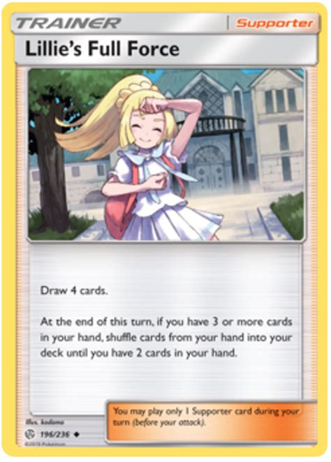 Lillie S Full Force Cosmic Eclipse 196 Pokemon Card