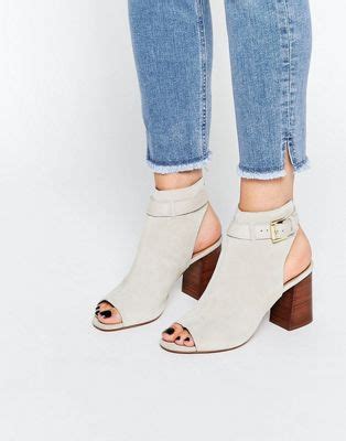 Botines Peep Toe Grises Ripple De KG By Kurt Geiger ASOS Botines