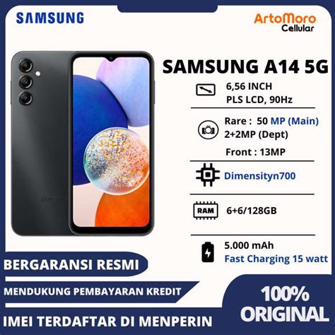 Jual SAMSUNG GALAXY A14 5G RAM 6 128GB Garansi Resmi Di Seller ArtoMoro