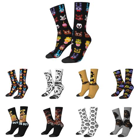 FNAF Game Happy Seamless Pattern Printed Funny Crazy Socks | FNAF Plush