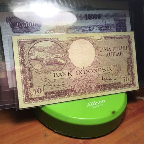 Jual Uang 50 Rupiah Seri Hewan Buaya 1957 Mulus Kab Banjar Ab