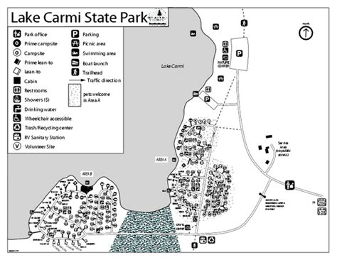 Lake Carmi State Park Campground Map - Enosburg Falls Vermont 05450 ...