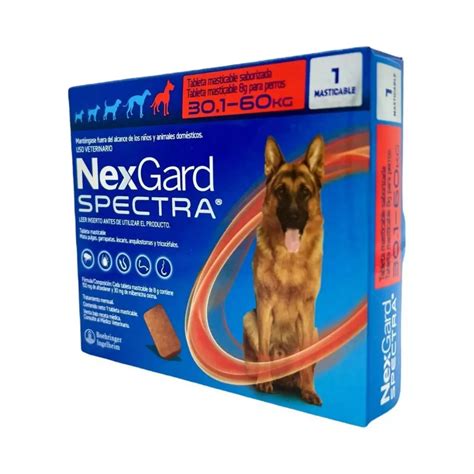 Nexgard Spectra XL De 30 1 A 60 Kg Antiparasitario Interno Y Externo