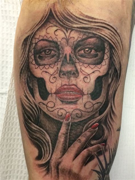 Sugar Skull Girl By Tony Sciarra Tattoo Factory Ledgewood NJ