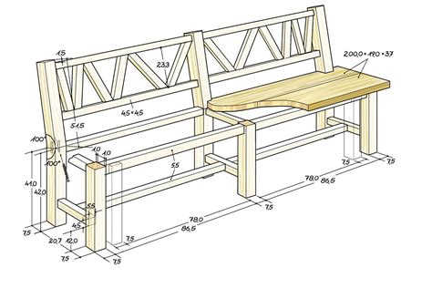 Vintage Holzb Nke Selber Bauen Mit Gratis Bauplan Und Anleitung