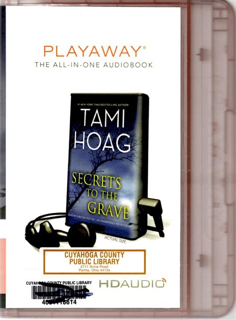 Secrets to the Grave by Hoag, Tami: Ex-lib - Good Audio Book (2010 ...