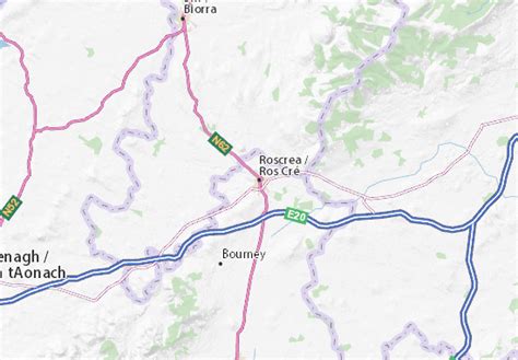 MICHELIN Roscrea map - ViaMichelin