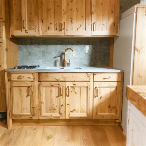 Knotty Pine Kitchen Cabinets China Manufacturer Supplier