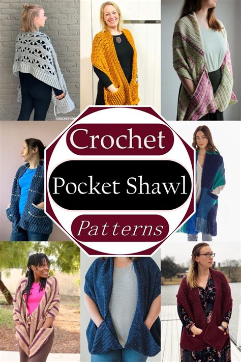 Free Crochet Pocket Shawl Patterns