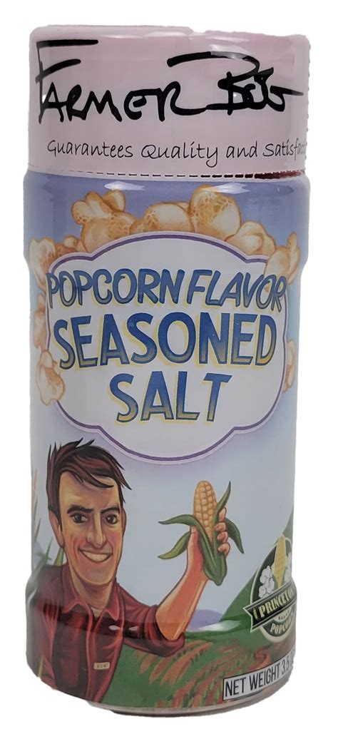 Farmhouse Flavored Salt Blend Popcorn Flavor Jar Princeton Popcorn