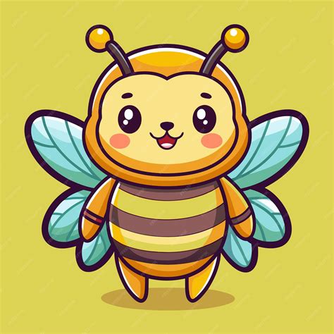 Bee Mascot Logo Vector Premium Ai Generated Vector