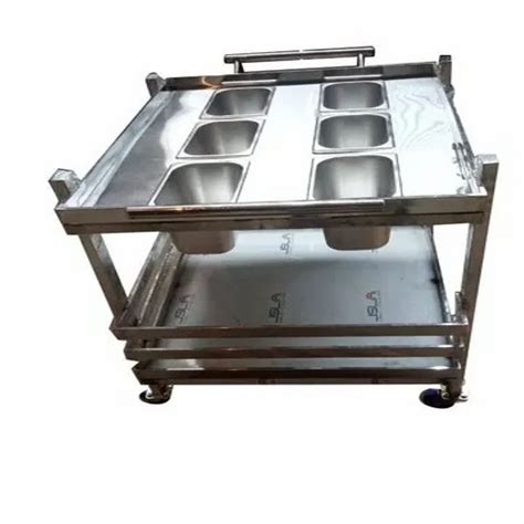 Stainless Steel Food Serving Trolley At Rs 48000 Piece In Ujjain ID