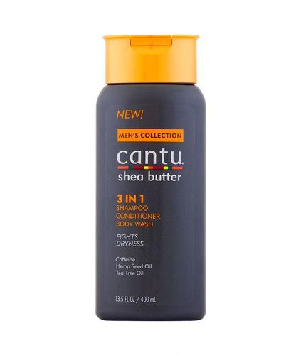 Cantu Men 3 In 1 Shampoo Conditioner And Body Wash 400ml Mejs