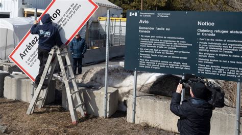 Entente sur la fermeture du chemin Roxham Canada Les États Unis