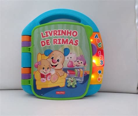 Brinquedo Livro de Atividades Rimas Brinquedo para Bebês Fisher Price