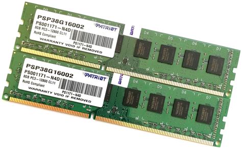 Пара оперативної пам яті Patriot DDR3 16 Gb 8Gb 8 Gb 1600MHz PC3