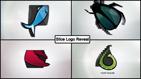 Slice Logo Reveal 4 In 1, After Effects Project Files | VideoHive