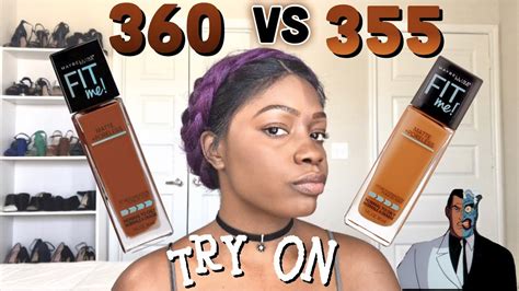 Maybelline Fit Me Matte And Poreless Try On 355 Vs 360 Youtube