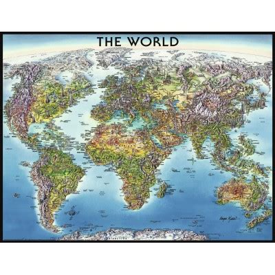 Puzzle Carte du Monde Ravensburger 16683 2000 pièces Puzzles Cartes