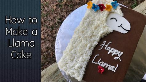 How To Make A Llama Cake Super Easy Peaches And Cream Youtube