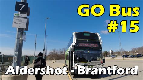 4k Go Transit Route 15 Bus Ride From Aldershot Go To Brantford Downtown