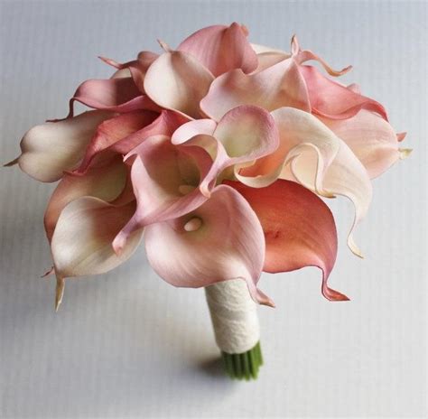 Wedding Bouquet Pink Calla Lilly Bouquet Bridal Bouquet Blush Pink ...