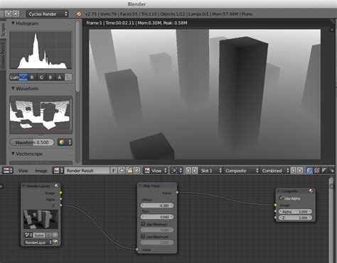 Separate Z Depth Channel Compositing And Post Processing Blender