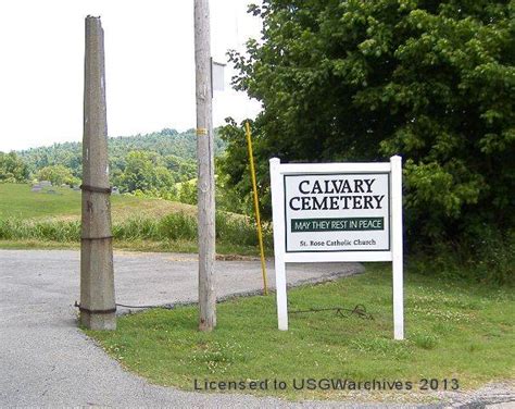 Breckinridge County Cemeteries Calvary Cemetery New St Rose Cemetery