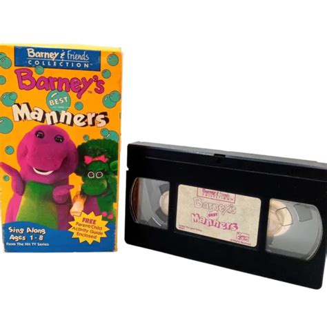 Vintage Barney Barney S Best Manners Vhs Picclick Hot Sex Picture