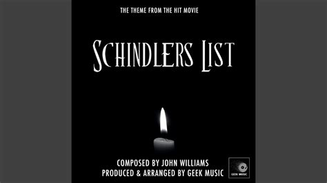 Schindlers List Main Theme From Schindlers List Youtube