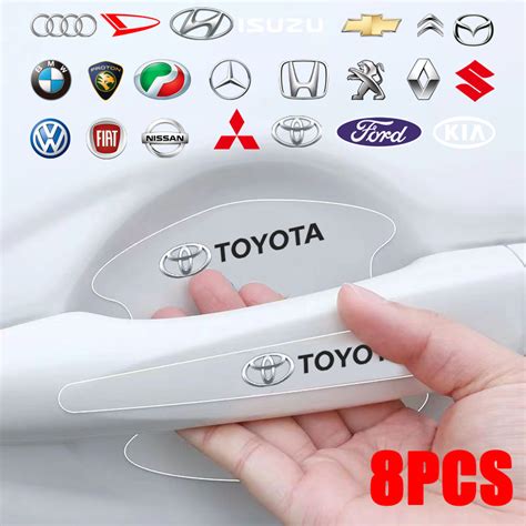 Pcs Tpu Car Door Bowl Protection Sticker Door Handle Sticker