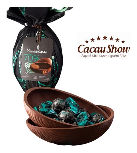 Ovo Bendito Cacao 70 Trufas De Chocolate Intenso 360g Frete grátis