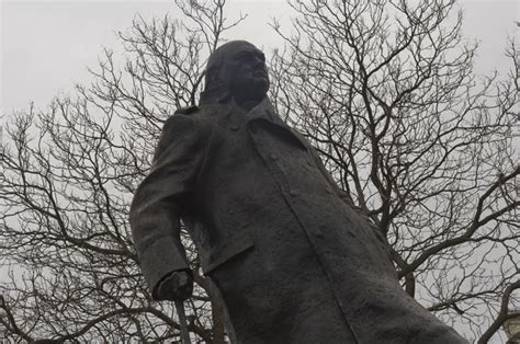 Photograph Of King George V Statue 2 Panoramic London Photos