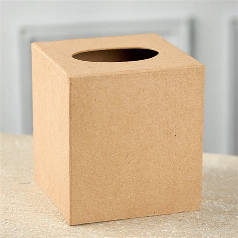 Paper Mache Tissue Cover Box Paper Mache Basic Craft Supplies