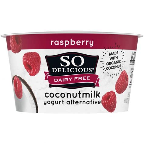 So Delicious Dairy Free Coconut Milk Yogurt Alternative Raspberry 53oz