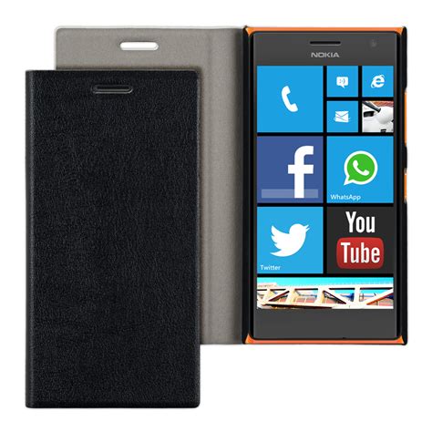 Kwmobile Flip Cover For Nokia Lumia Case Slim Back Shell Hard