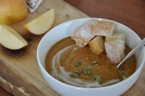 Roasted Pumpkin Apple Soup Veggiecurean