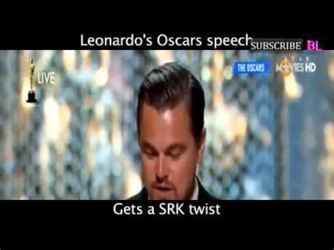 Leonardo Dicaprio Oscar Speech In Shahrukh Khan Style | Funniest Oscar ...