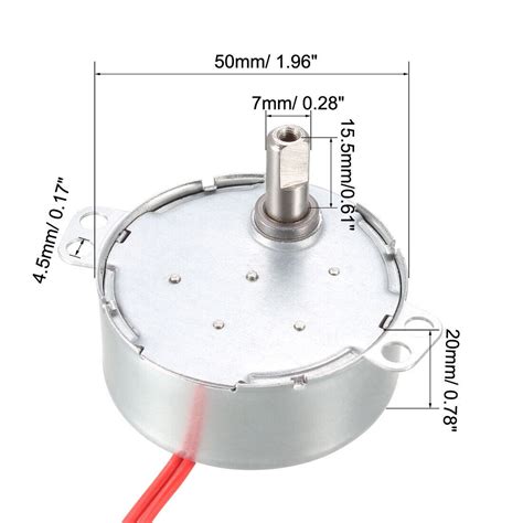 Turntable Synchronous Synchron Motor 50 60Hz AC 12V CCW 4W 5 6RPM New