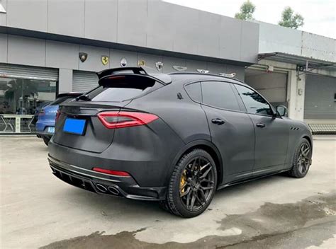 For Maserati Levante 2016 2023 Real Carbon Fiber Front Lip Rear