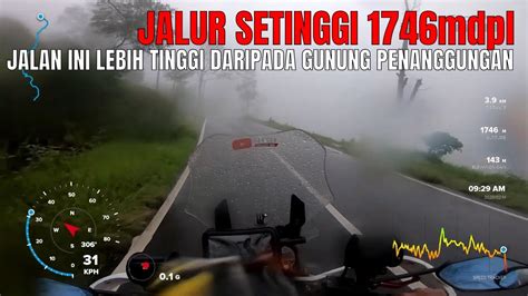 Motoran Di Ketinggian Mdpl Hujan Deras Jalur Cangar Pacet