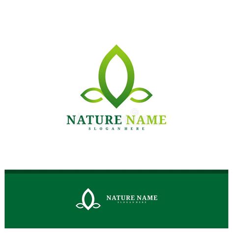 Nature Logo Design Vector Creative Leaf Logo Concepts Template