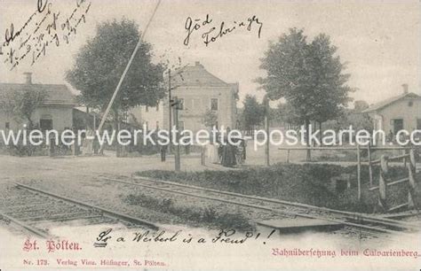 St Pölten Bahnübergang Calvarienberg 1900 Wiener Werkstätte