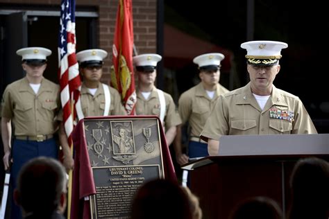 Marines Honor Fallen Heroes During Hangar Dedication United States