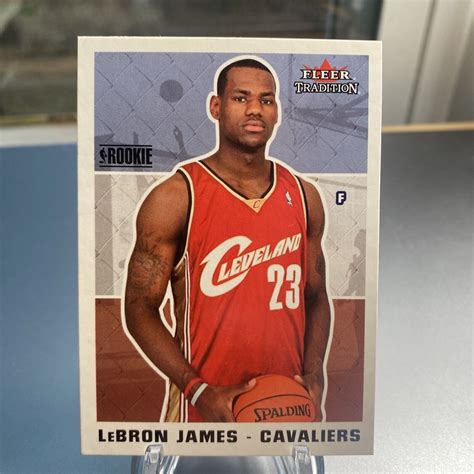 Lebron James Fleer Tradition Rookie Basketball Card Near Mint Ebay