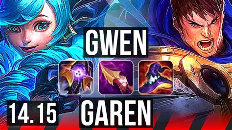 Gwen Vs Garen Top Games Godlike Euw Master Youtube