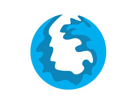 Blue Flowing Water Circle Logo Icon 12996709 Png