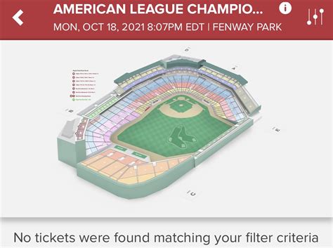 Fenway Park Seating Chart