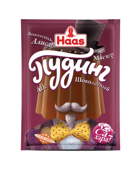 Смесь сухая для приготовления пудинга шоколадного — HAAS
